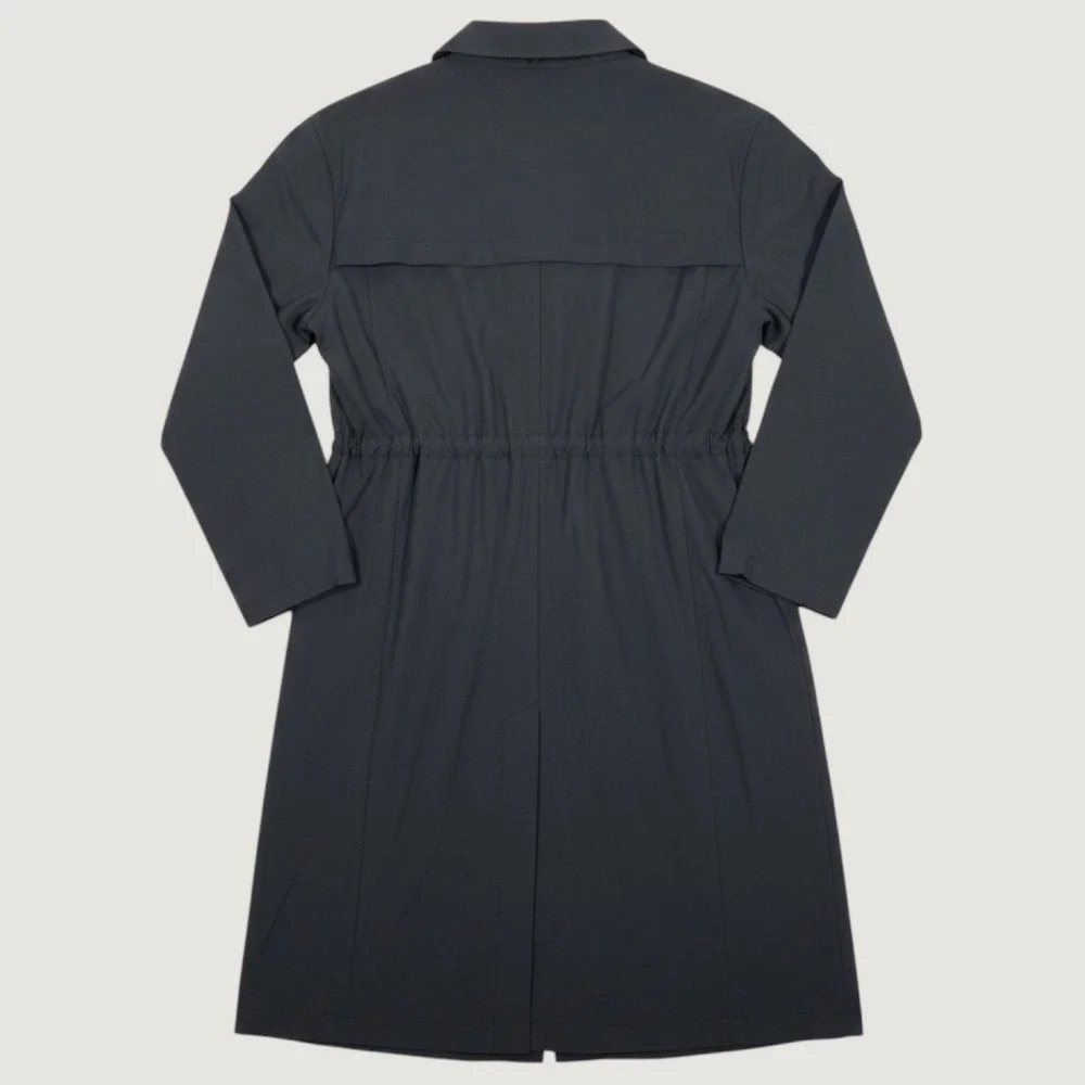 Nike Dri-FIT 24.7 Women Black Pleated Training Jacket Trench HV3627-010 MD